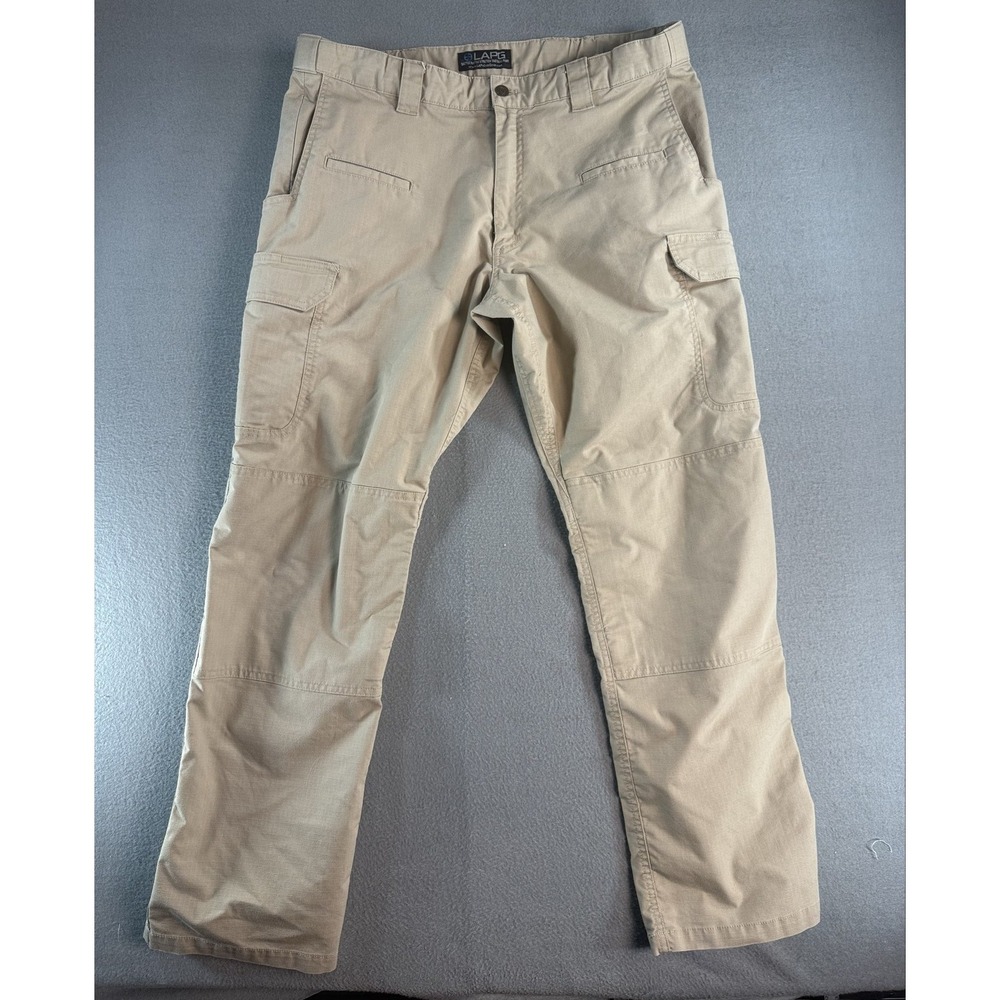 LAPG Battle Rattle Pants Mens 40x30 Beige Relaxed Fit Cargo Tactical Stretch